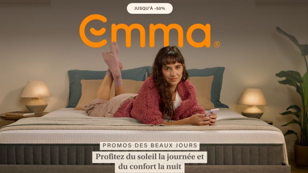 Emma met en avant plusieurs matelas et accessoires conçus pour améliorer le confort nocturne pendant les beaux jours.