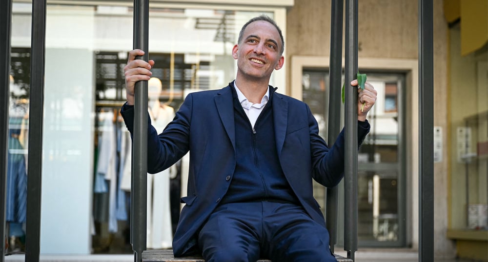 Le chef du parti de centre-gauche de Place publique, Raphaël Glucksmann.