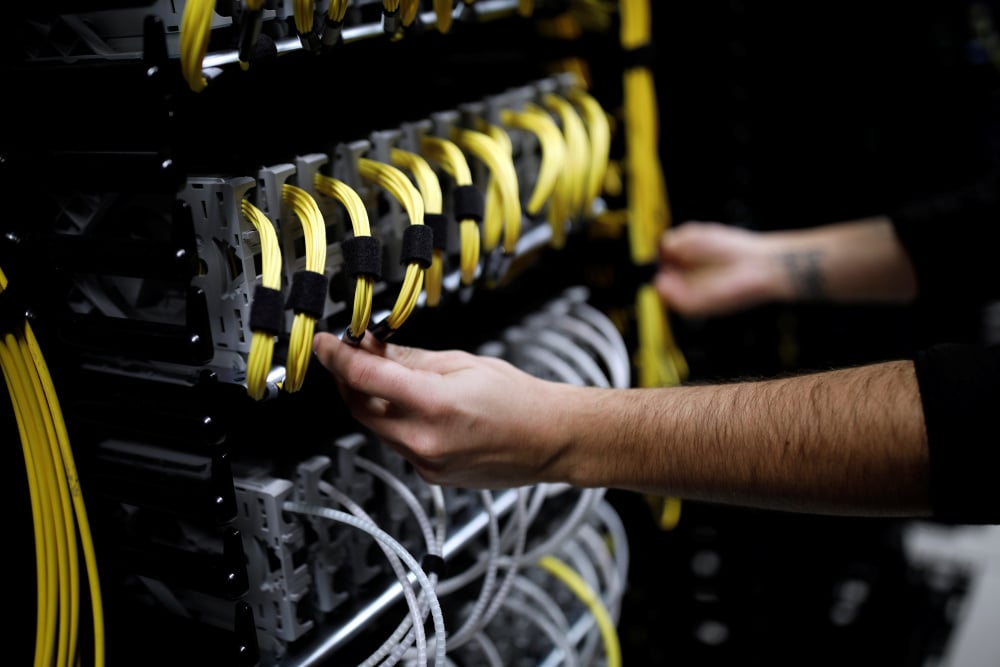 Dans un data center Equinix, à Pantin