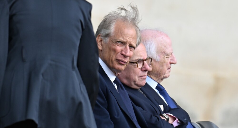 Dominique de Villepin lors de l'hommage national rendu à Edgar Morin, le 3 juin 2026.
