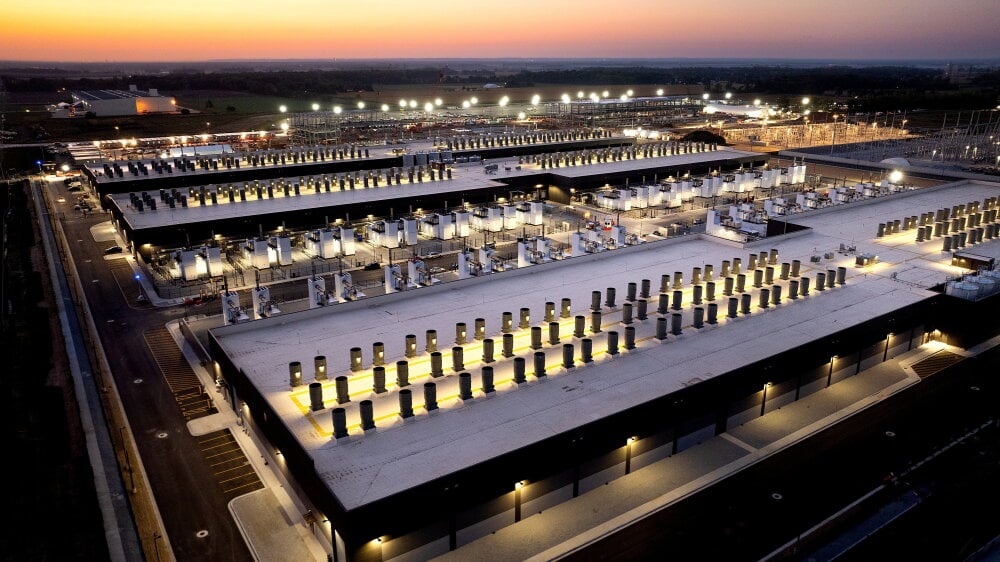 Un centre de données d'Amazon Web Services à New Carlisle, dans l'Indiana (États-Unis).