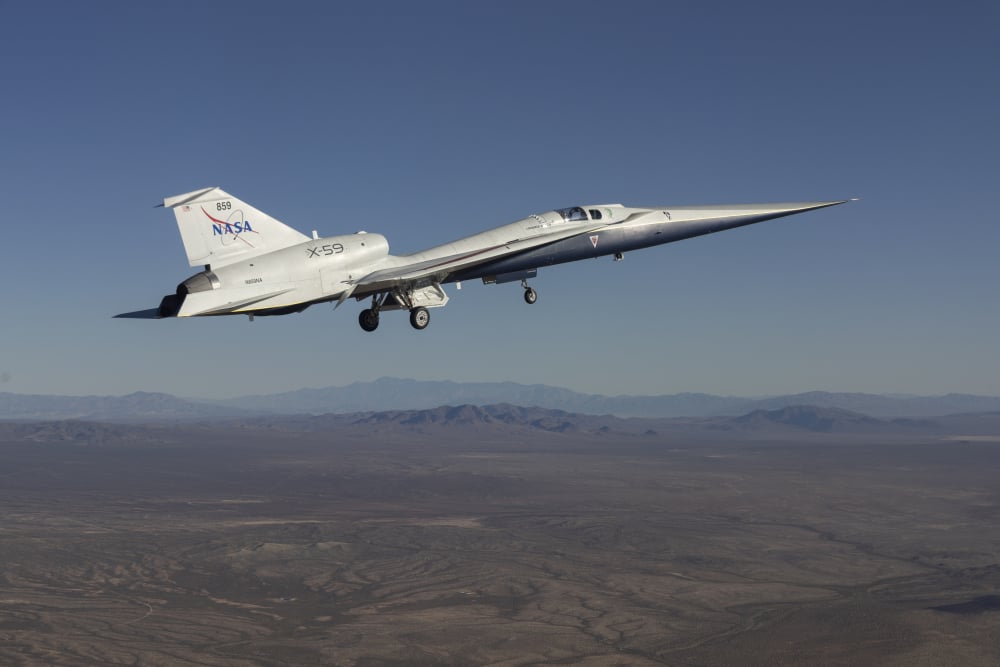 Le X-59 de la Nasa franchit enfin le mur du son.