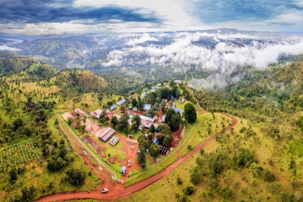 Vue aérienne du site du projet de nickel de Kabanga, en Tanzanie, appelé à devenir l’un des gisements stratégiques du continent.