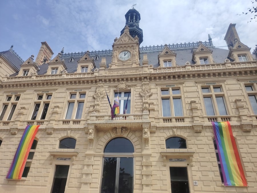 Façade de la mairie de Pantin (Seine-Saint-Denis)