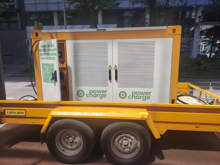Le groupe électrogène de la start-up Power Charge peut alimenter en électricité jusqu’à quatre engins de chantier. (Photo d’illustration)