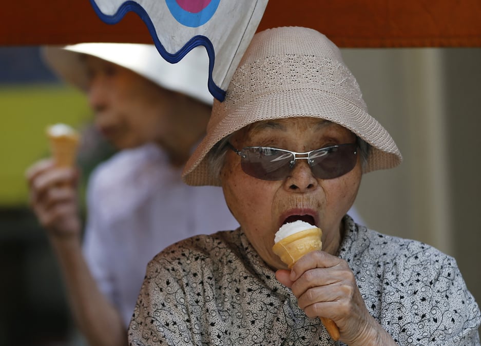 Les ventes de glaces ont explosé face aux fortes chaleurs sur l'archipel japonais.