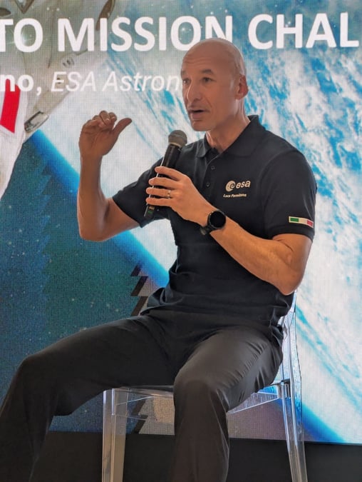Luca Parmitano à la conférence European Space Policy de Bruxelles en janvier 2025