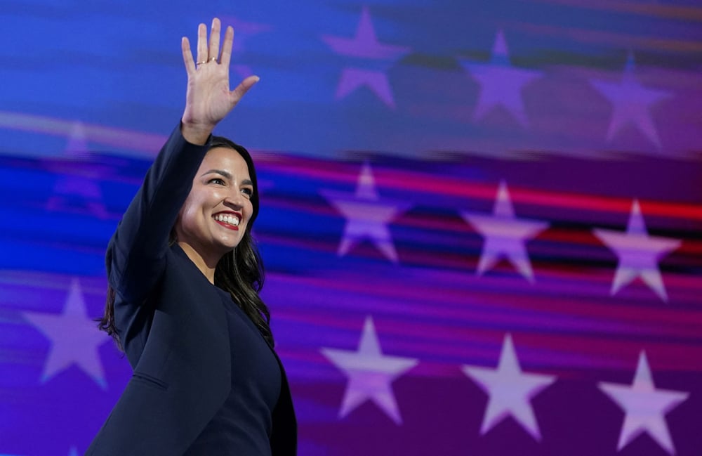 Alexandria Ocasio-Cortez, élue démocrate de l'État de New York à la Chambre des représentants, à Chicago (Illinois), le 19 août 2024.