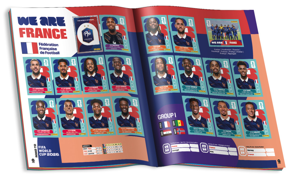 Le nouvel album Panini de la Coupe du Monde de Football 2026, le dernier en partenariat avec la Fifa, est disponible depuis le 6 mai.