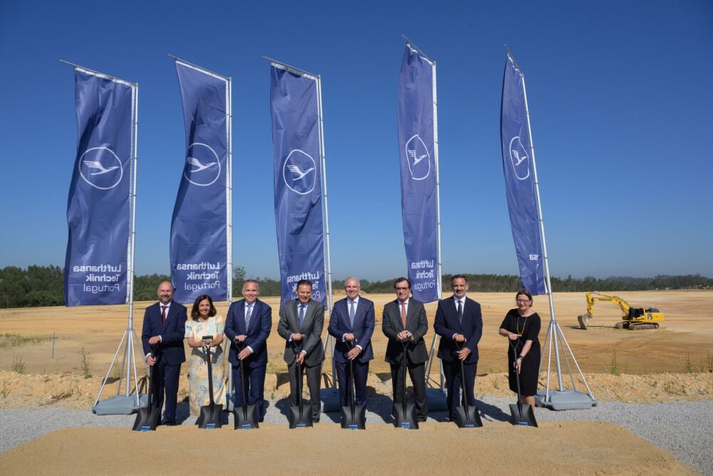Lancement du chantier de la nouvelle usine de Lufthansa Technik à Santa Maria da Feira.