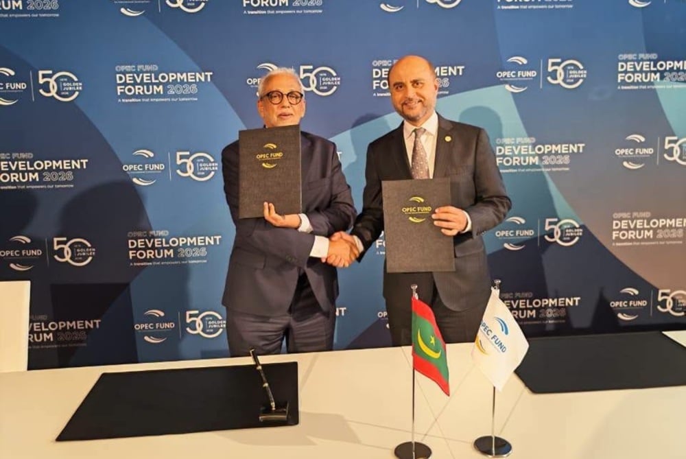 Signature des accords entre la Mauritanie et le Fonds de l’OPEP, lors du Forum du développement 2026 à Vienne.