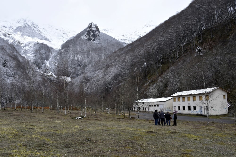 La mine de Salau fut exploitée entre 1971 et 1986. Elle est ici photographiée en 2016.