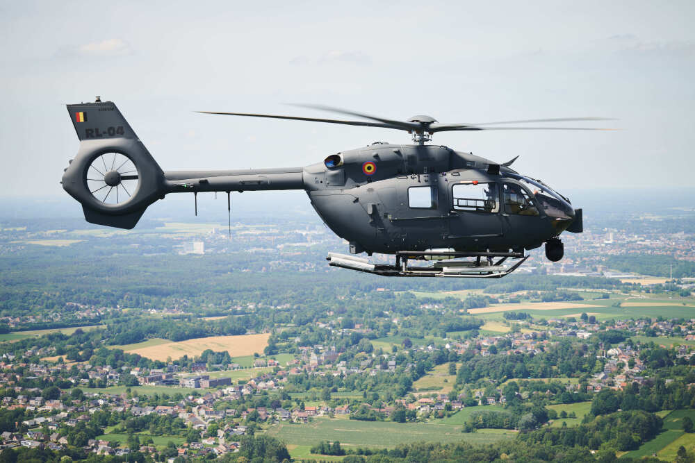 La force aérienne belge présente son premier H145M.