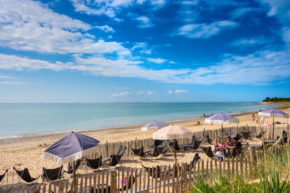La plage sud de l'Ile de Ré.