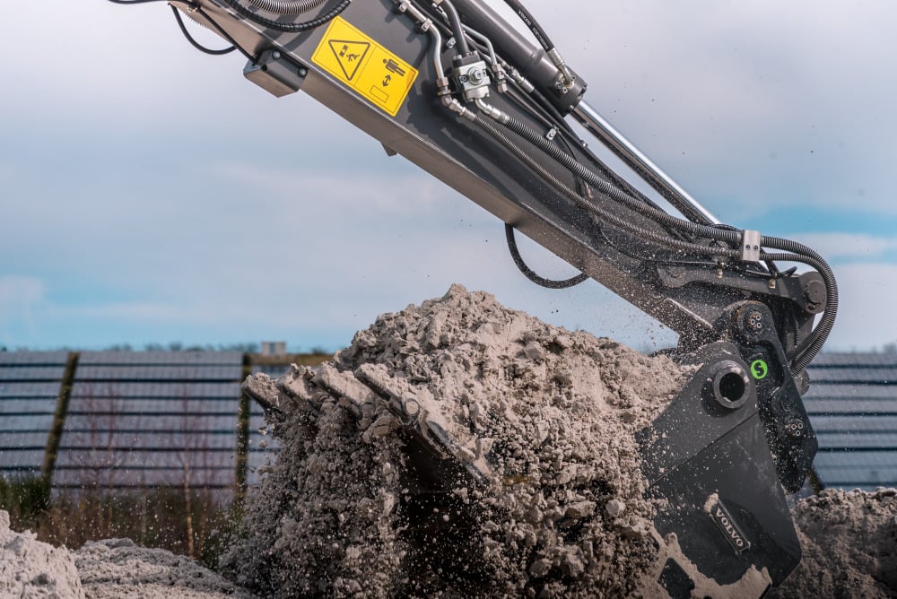 Photo d'illustration : Modèle EWR150 Electric de la gamme Volvo COnstruction Equipment