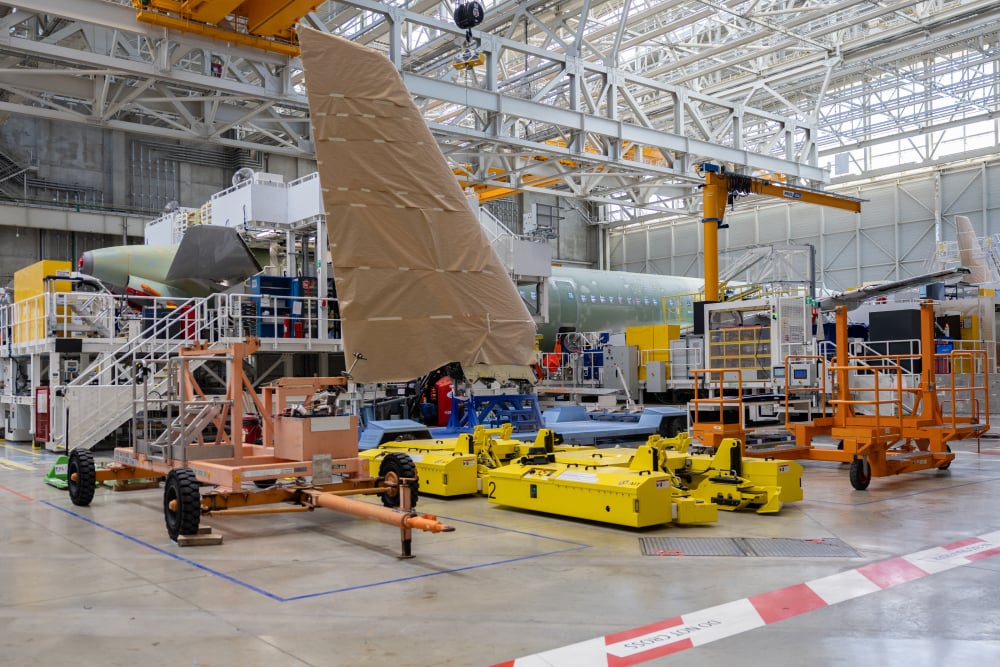 Inauguration de la seconde ligne d'assemblage de la famille A320 à Toulouse.