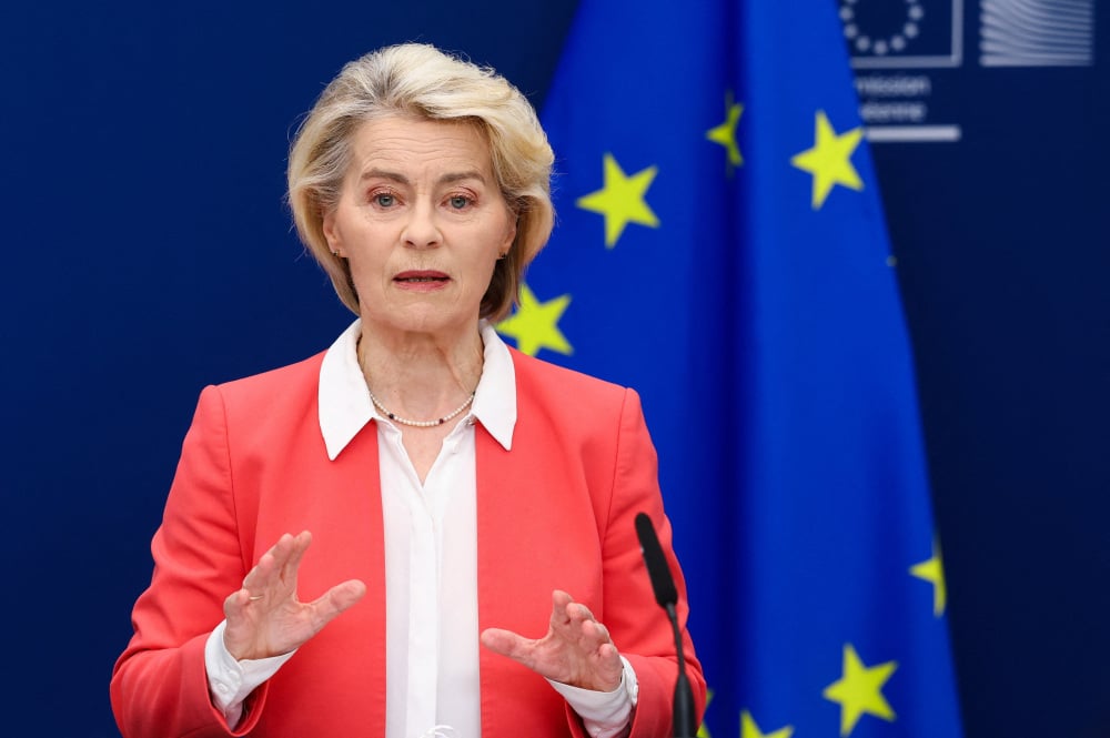 La présidente de la Commission européenne, le 13 juillet 2026, à Bruxelles.