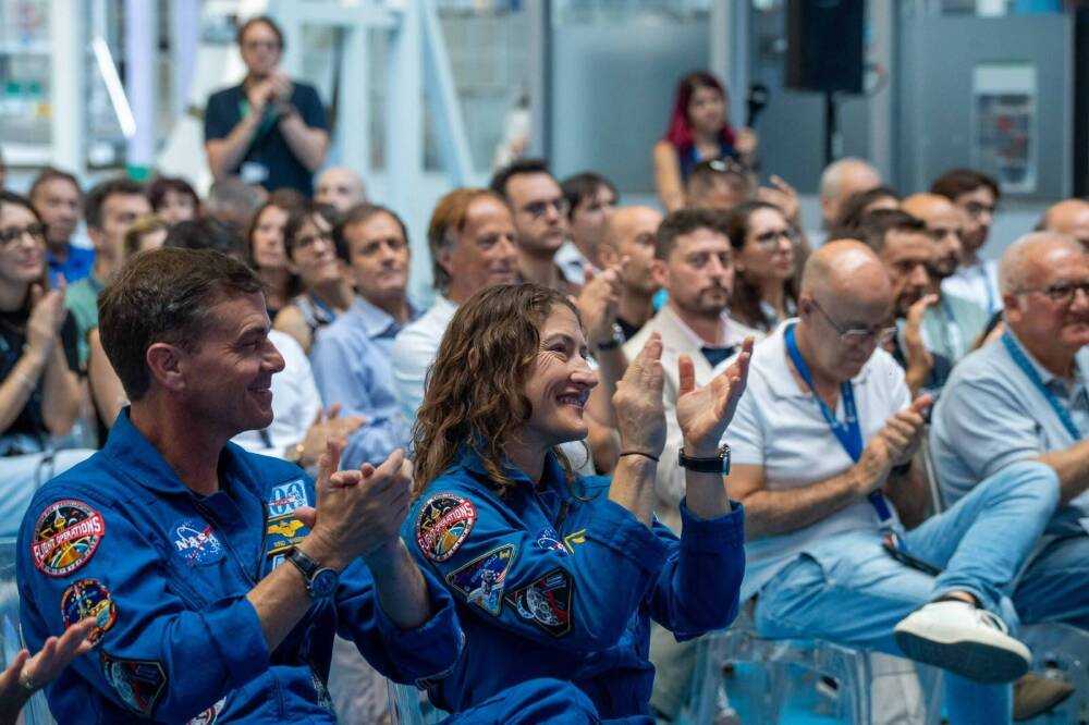 Reid Wiseman et Christina Koch à Turin