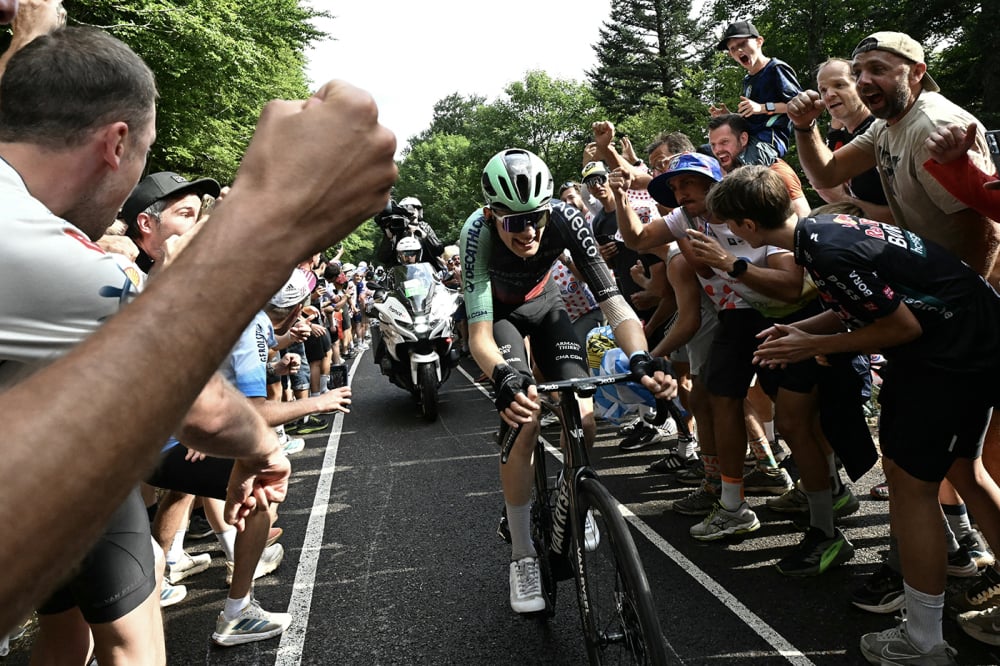 Paul Seixas lors de la 14e étape de la 113e édition du Tour de France.