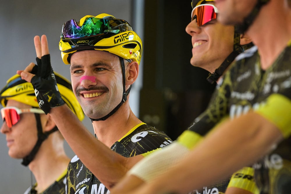 Victor Campenaerts, de la Team Visma-Lease a Bike, lors de l'étape 8 du Tour de France 2026, à Périgueux.