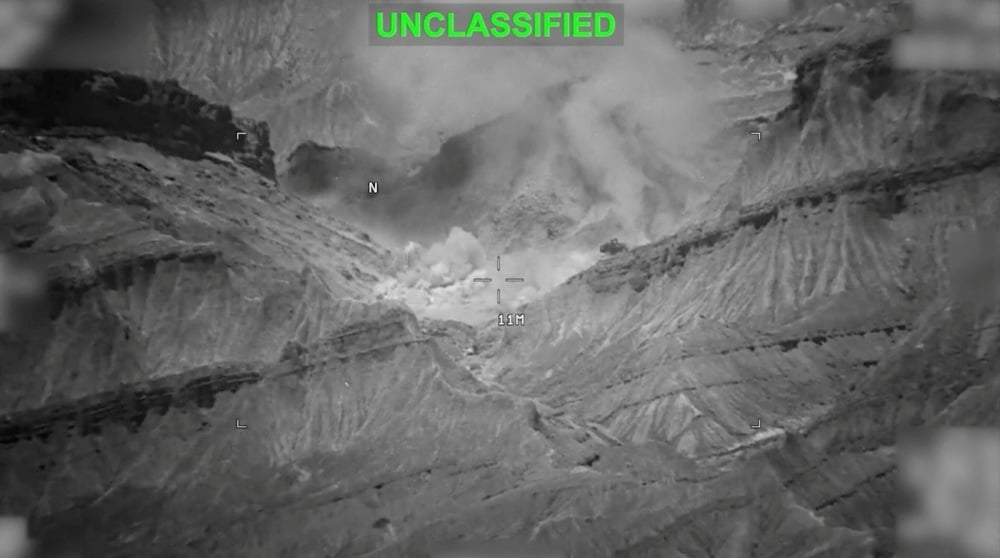 Des explosions sur un site non identifié, lors de frappes menées contre l'Iran, selon le Commandement militaire américain pour le Moyen-Orient (Centcom).