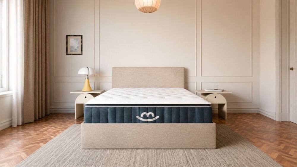 Selon sa largeur, le lit coffre Morphea dissimule entre 500 et 700 litres de rangement sous le matelas Victoria.