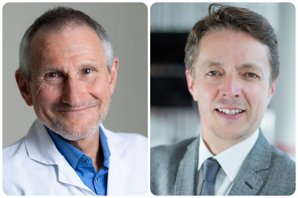 Professeur François Carré, cardiologue et médecin du sport et Julian Jappert, Directeur général du think tank Sport et Citoyenneté