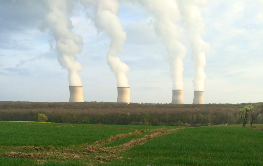 La centrale nucléaire de Cattenom (Moselle), sen service depuis 1986.