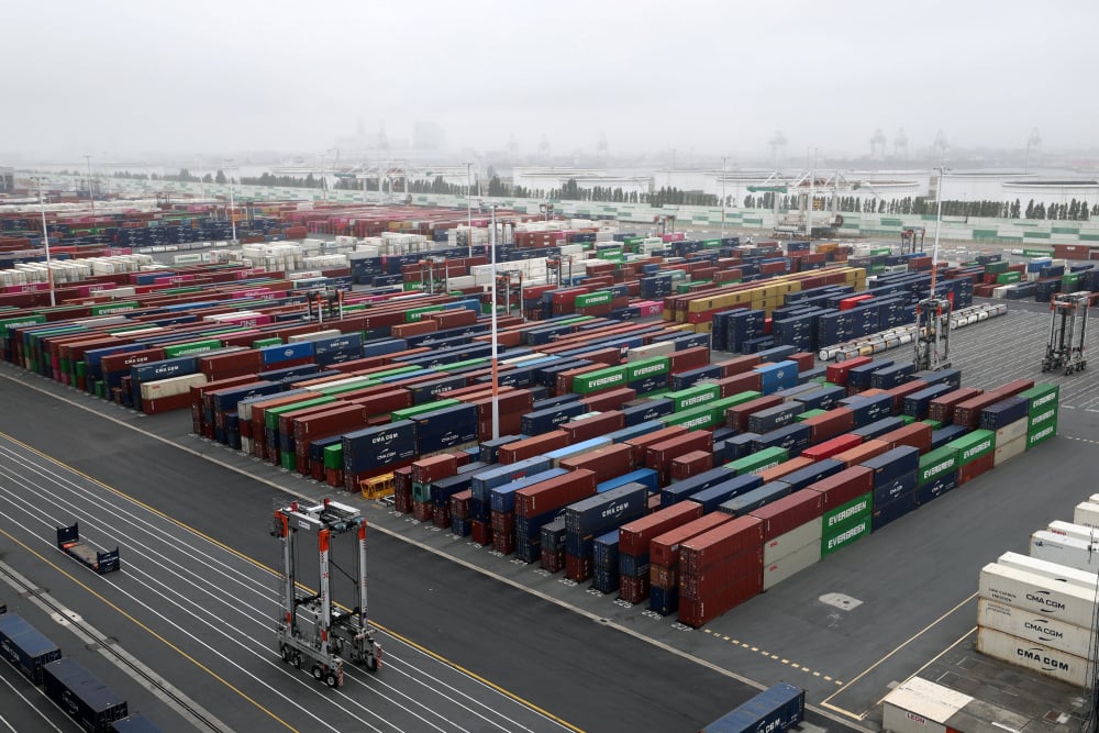 Le port du Havre en Normandie.