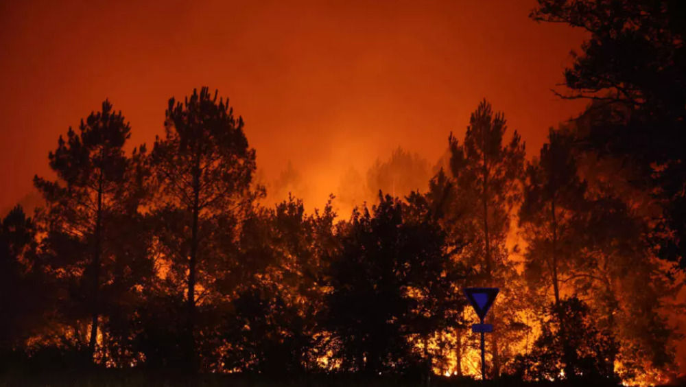 Incendie en Gironde.