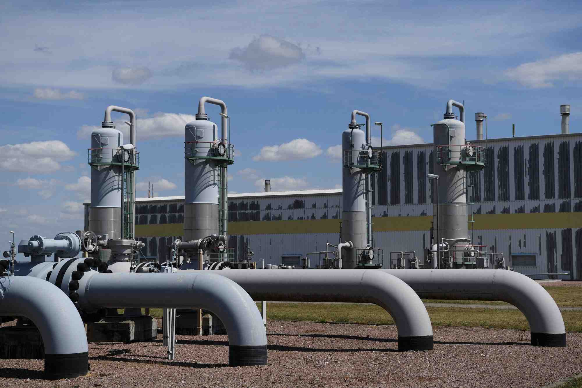 Installation de stockage de gaz de la societe vng ag a bad lauchstaedt