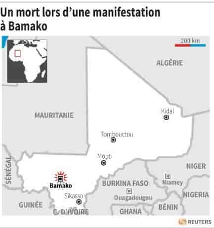 Un mort lors d'une manifestation a bamako