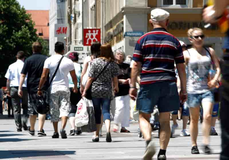 Croissance de la population allemande sans precedent depuis 1992