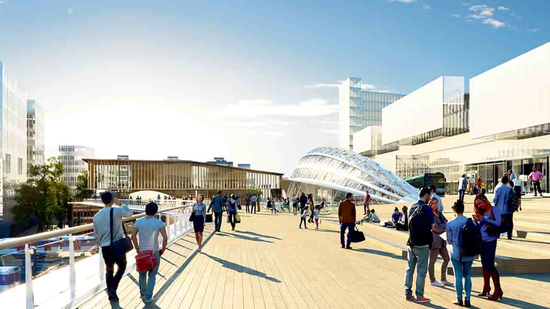 Saint-Denis, pont, Grand Paris Express, gare RER D,