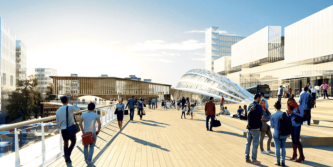 Saint-Denis, pont, Grand Paris Express, gare RER D,