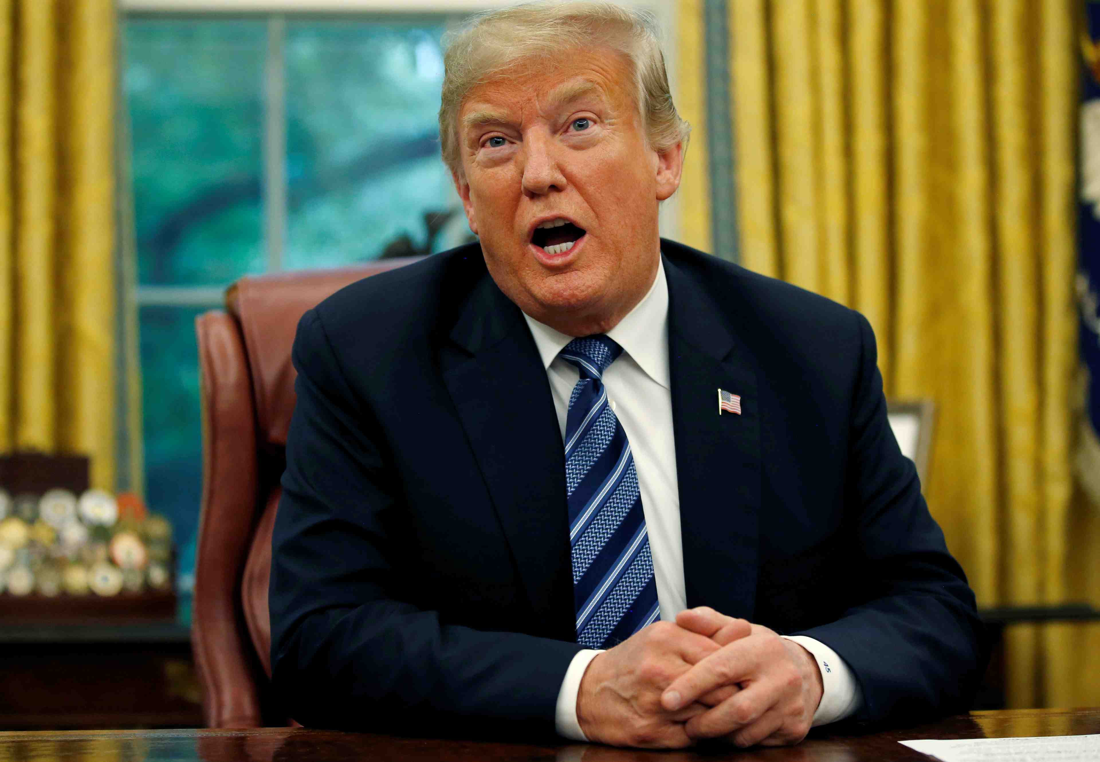 Chine: trump refute que les etats-unis soient sous pression