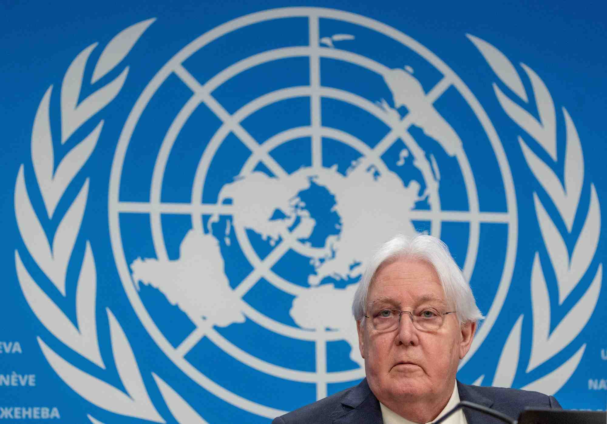 Le directeur des affaires humanitaires des nations unies martin griffiths a geneve