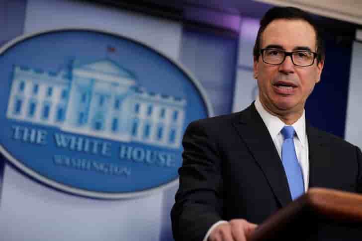 Iran: pas de lien mecanique entre retour aux sanctions et sortie de l'accord, declare mnuchin