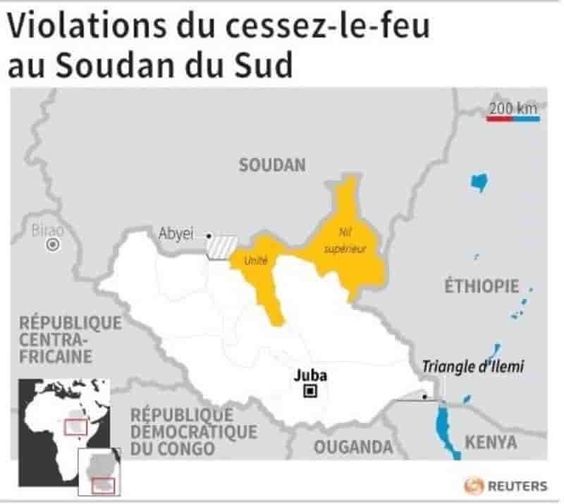 Violations du cessez-le-feu au soudan du sud