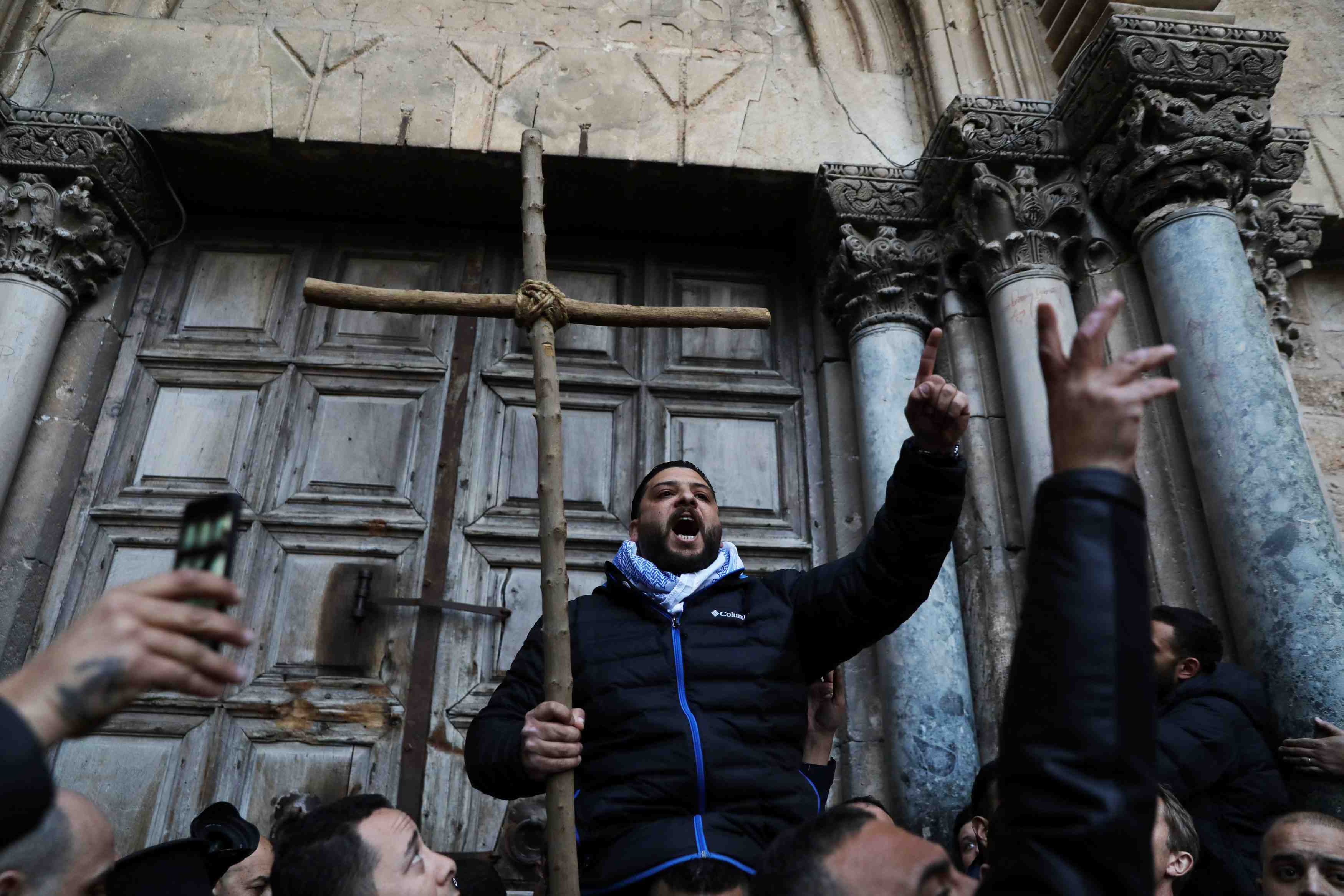 Vers la reouverture de l'eglise du saint-sepulcre a jerusalem