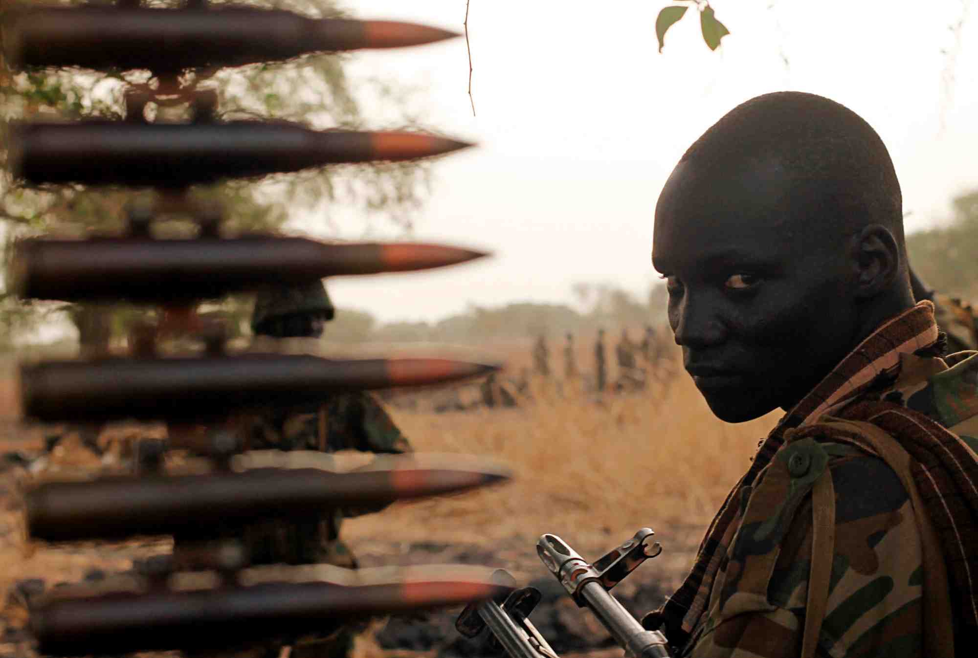 Un soldat de l'armee du soudan du sud