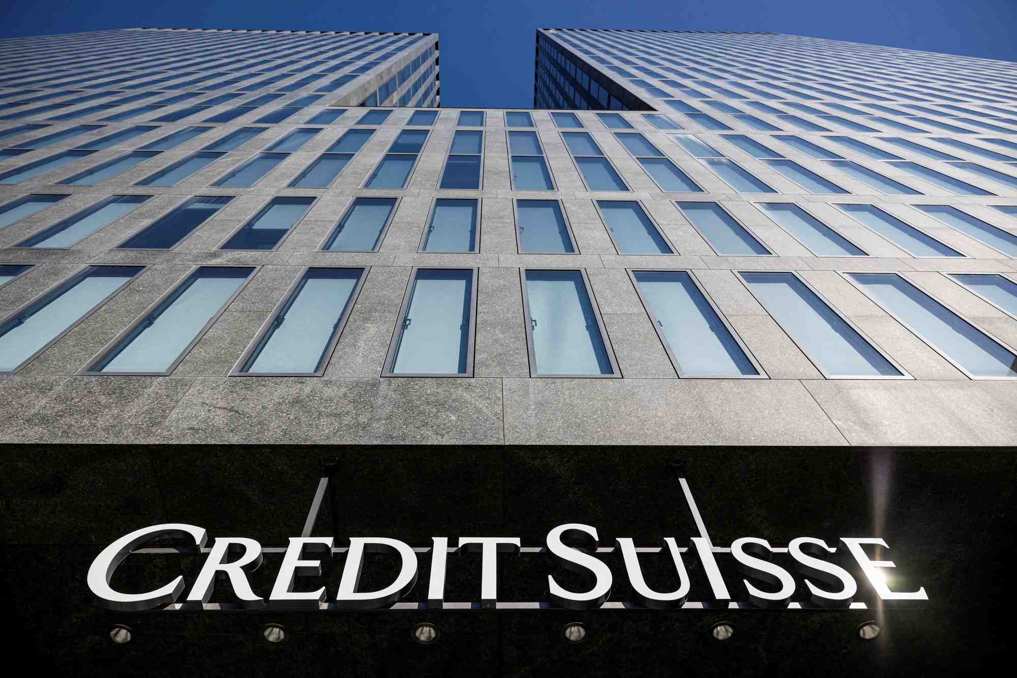 Photo d'archives du logo de credit suisse