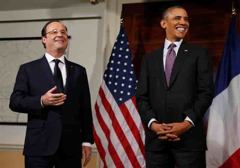 Hollande et Obama célèbrent l'amitié entre la France et les USA