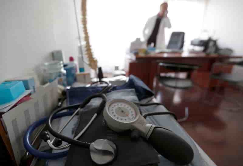 Les medecins liberaux en greve
