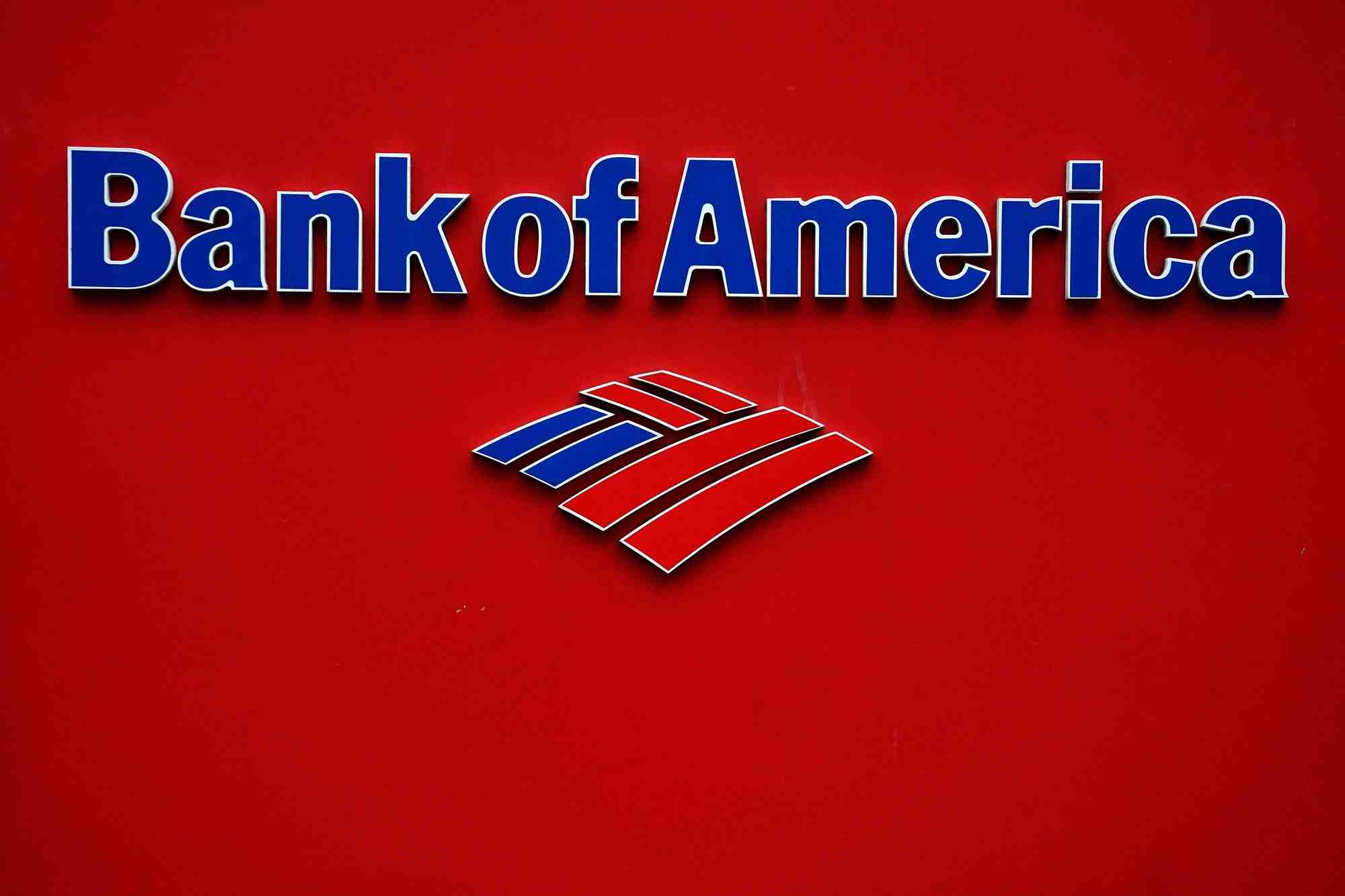 Photo d'archives du logo de bank of america