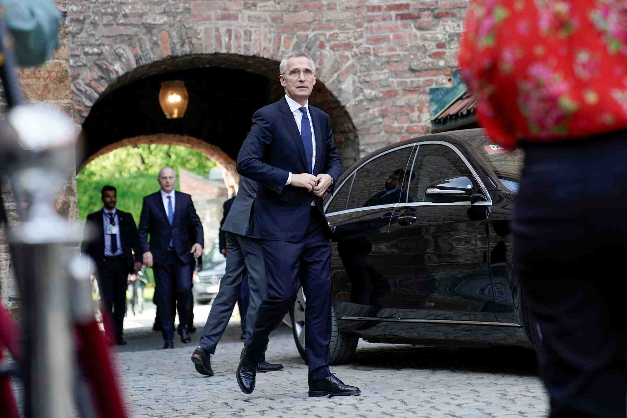 Photo du secretaire general de l'otan, jens stoltenberg, prise a oslo