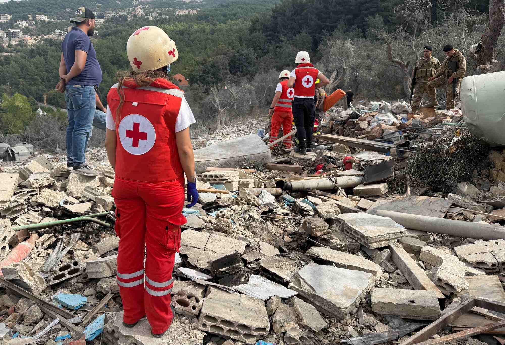 Consequences d'une frappe aerienne israelienne a aitou