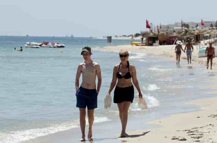 Recul du nombre de touristes en tunisie