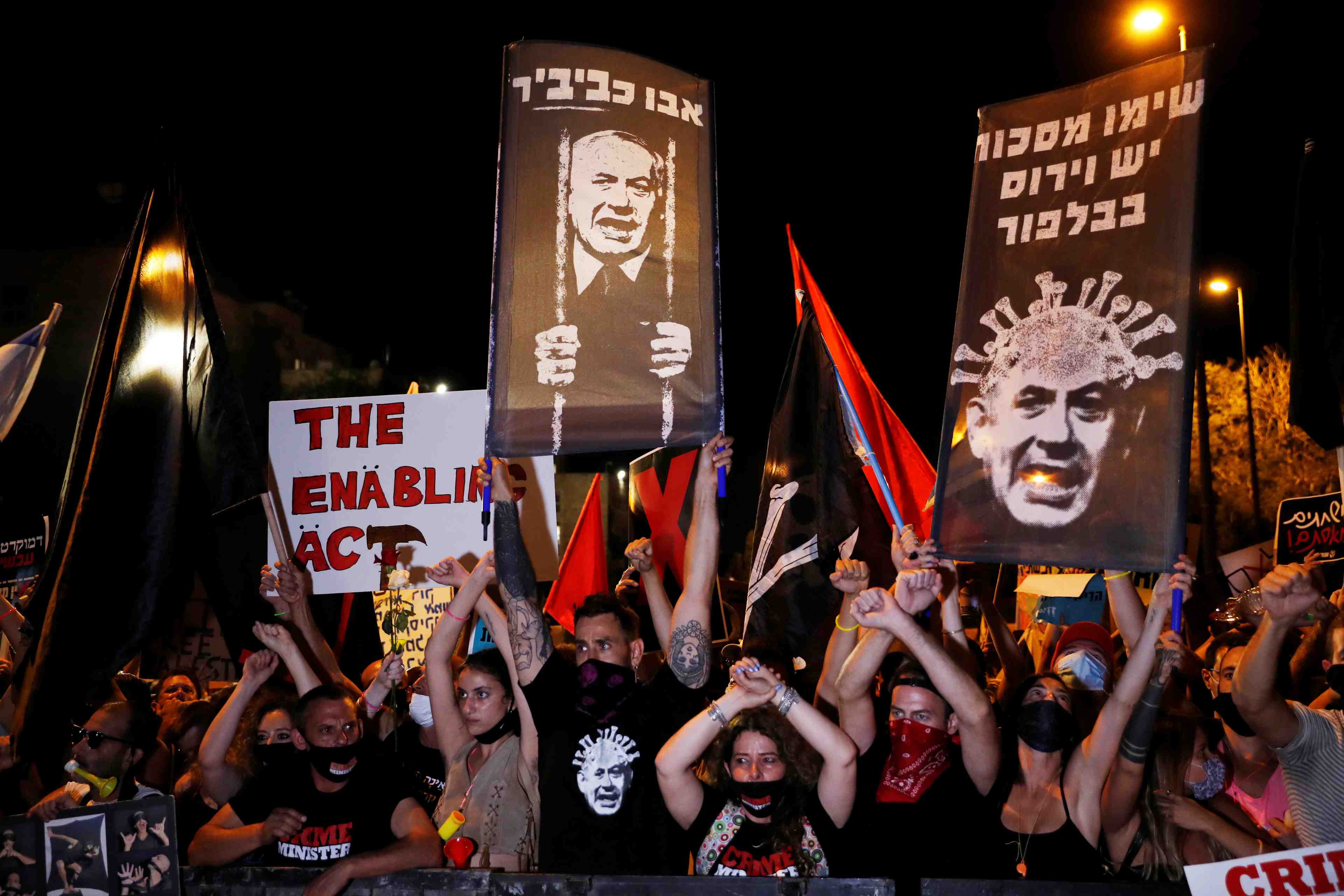 Israel: des manifestants appellent netanyahu a demissionner