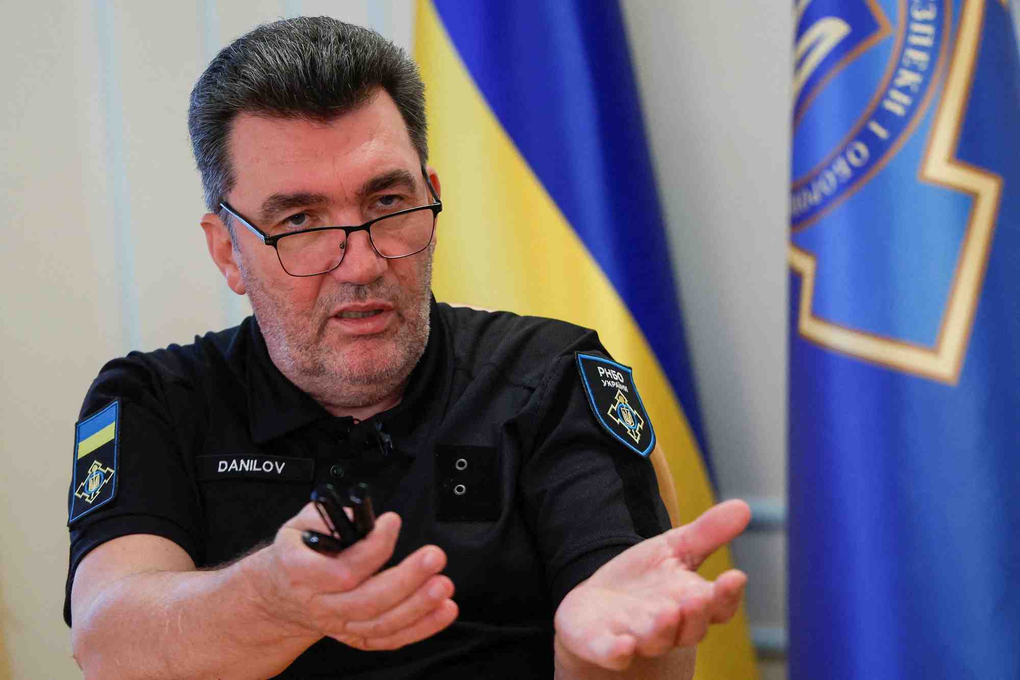 Photo d'archives : le secretaire du conseil de securite nationale et de defense de l'ukraine, oleksiy danilov, s'exprime lors d'une interview avec reuters a kyiv